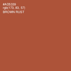 #AD5339 - Brown Rust Color Image