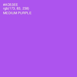 #AD53EE - Medium Purple Color Image