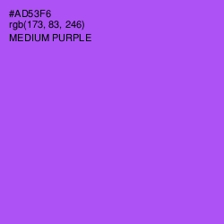 #AD53F6 - Medium Purple Color Image