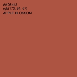 #AD5443 - Apple Blossom Color Image