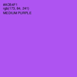 #AD54F1 - Medium Purple Color Image