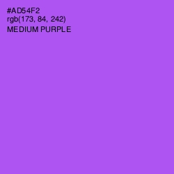 #AD54F2 - Medium Purple Color Image