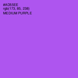 #AD55EE - Medium Purple Color Image