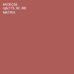 #AD5C58 - Matrix Color Image