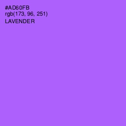 #AD60FB - Lavender Color Image