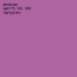 #AD64A0 - Tapestry Color Image