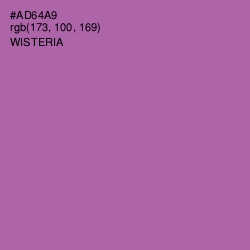 #AD64A9 - Wisteria Color Image