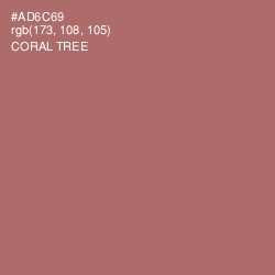#AD6C69 - Coral Tree Color Image