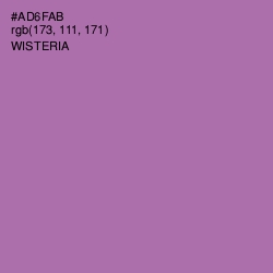 #AD6FAB - Wisteria Color Image