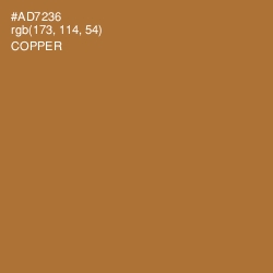 #AD7236 - Copper Color Image
