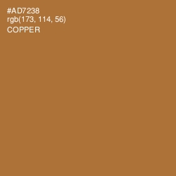 #AD7238 - Copper Color Image