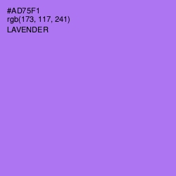 #AD75F1 - Lavender Color Image