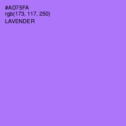 #AD75FA - Lavender Color Image