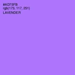 #AD75FB - Lavender Color Image
