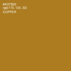 #AD7B20 - Copper Color Image