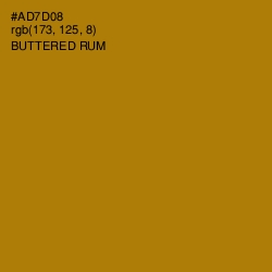 #AD7D08 - Buttered Rum Color Image