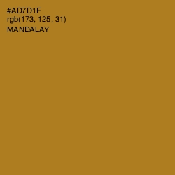 #AD7D1F - Mandalay Color Image