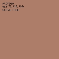 #AD7D69 - Coral Tree Color Image