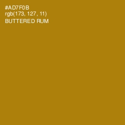 #AD7F0B - Buttered Rum Color Image