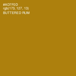 #AD7F0D - Buttered Rum Color Image