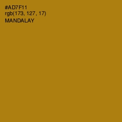 #AD7F11 - Mandalay Color Image