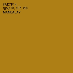 #AD7F14 - Mandalay Color Image