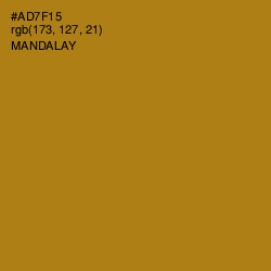 #AD7F15 - Mandalay Color Image