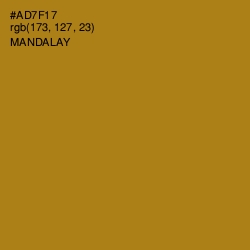 #AD7F17 - Mandalay Color Image