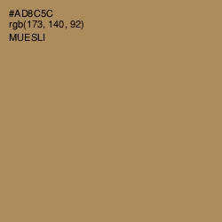 #AD8C5C - Muesli Color Image