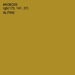#AD8D25 - Alpine Color Image