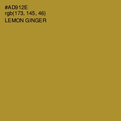 #AD912E - Lemon Ginger Color Image