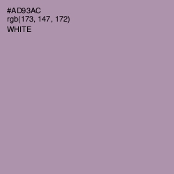 #AD93AC - Amethyst Smoke Color Image