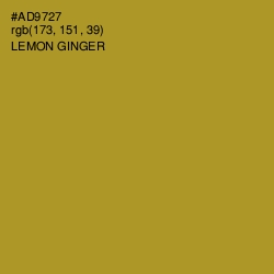 #AD9727 - Lemon Ginger Color Image