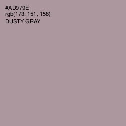 #AD979E - Dusty Gray Color Image
