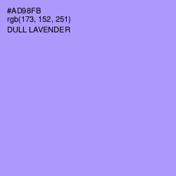 #AD98FB - Dull Lavender Color Image