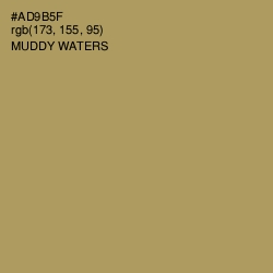 #AD9B5F - Muddy Waters Color Image