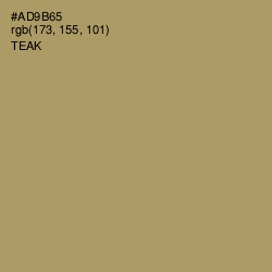 #AD9B65 - Teak Color Image