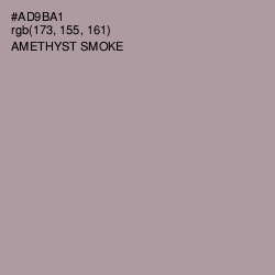 #AD9BA1 - Amethyst Smoke Color Image