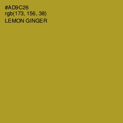 #AD9C26 - Lemon Ginger Color Image