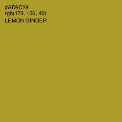 #AD9C28 - Lemon Ginger Color Image