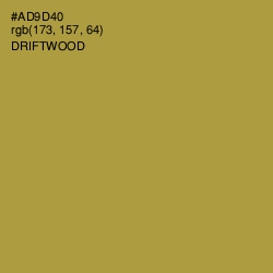 #AD9D40 - Driftwood Color Image