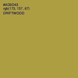 #AD9D43 - Driftwood Color Image