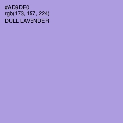 #AD9DE0 - Dull Lavender Color Image