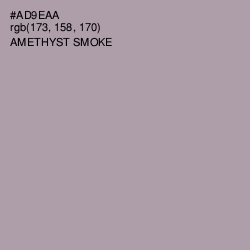 #AD9EAA - Amethyst Smoke Color Image