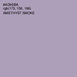 #AD9EBA - Amethyst Smoke Color Image