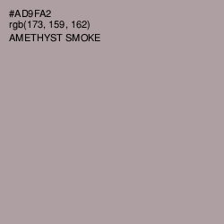 #AD9FA2 - Amethyst Smoke Color Image