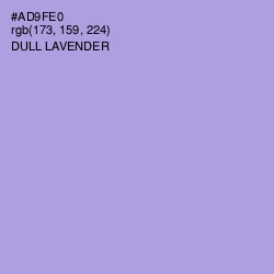 #AD9FE0 - Dull Lavender Color Image