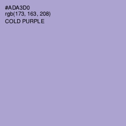 #ADA3D0 - Cold Purple Color Image