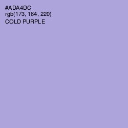 #ADA4DC - Cold Purple Color Image