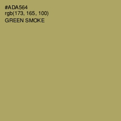 #ADA564 - Green Smoke Color Image